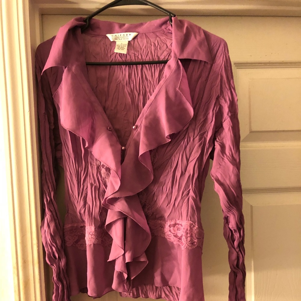 Mauve ladies dress shirt